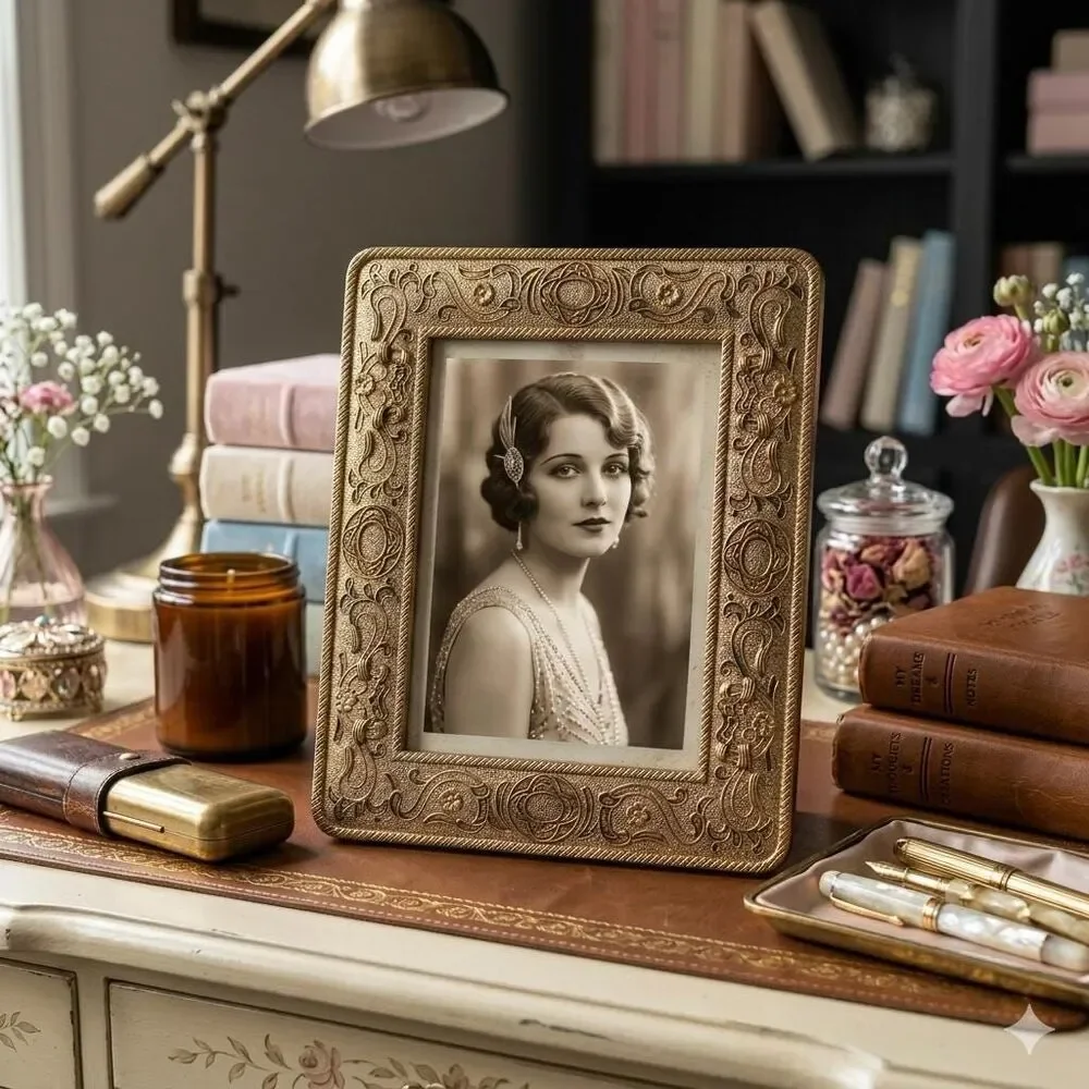 Frame | Baroque Style Tabletop Photo Frame | Gift-Ready Decor